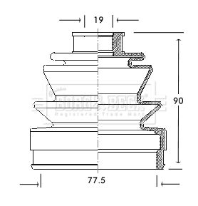 BORG & BECK Paljekumisarja, vetoakseli BCB2138